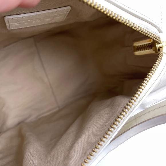 NEW Staud Frida Bag clear & cream PVC leather with dust bag - Picture 4 of 11